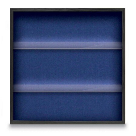 United Visual Products Outdoor Enclosed Combo Board, 48"x36", White Frame/Black & Dark Spruce UVCB4836ODW-BLACK-DRKSPR